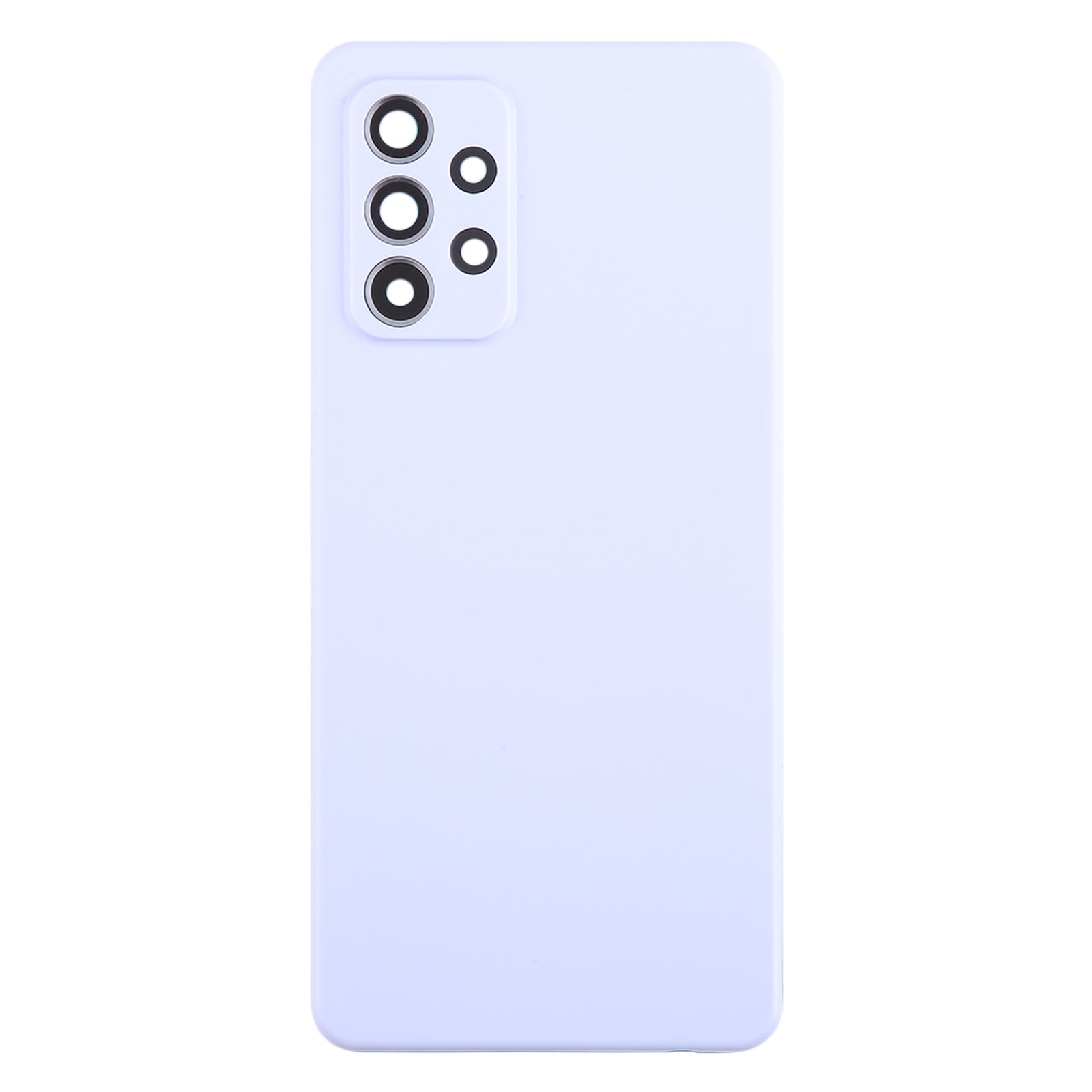 For Samsung Galaxy A52 5G / A52 4G Battery Back Cover with Camera Lens Frame(Purple)
