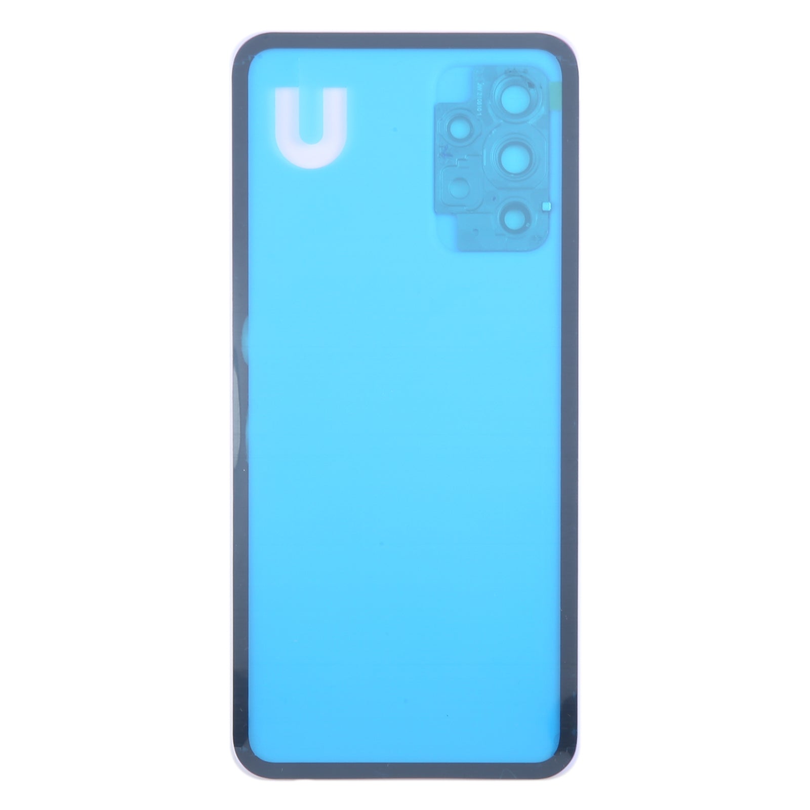 For Samsung Galaxy A52 5G / A52 4G Battery Back Cover with Camera Lens Frame(Purple)