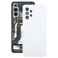 For Samsung Galaxy A52 5G / A52 4G Battery Back Cover with Camera Lens Frame(White)