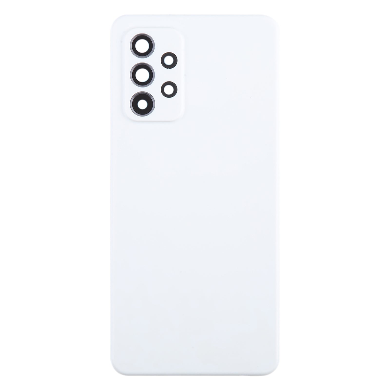 For Samsung Galaxy A52 5G / A52 4G Battery Back Cover with Camera Lens Frame(White)