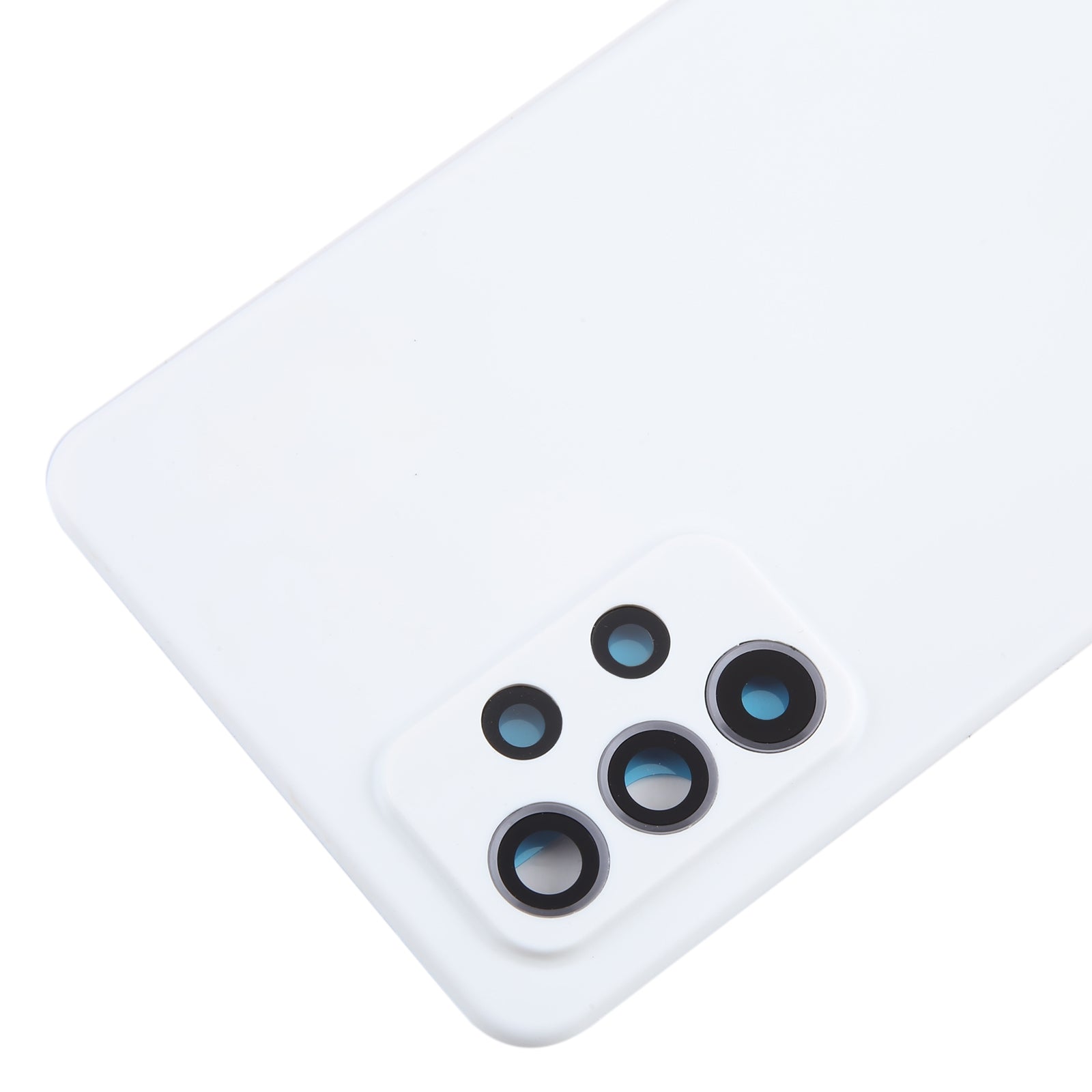 For Samsung Galaxy A52 5G / A52 4G Battery Back Cover with Camera Lens Frame(White)