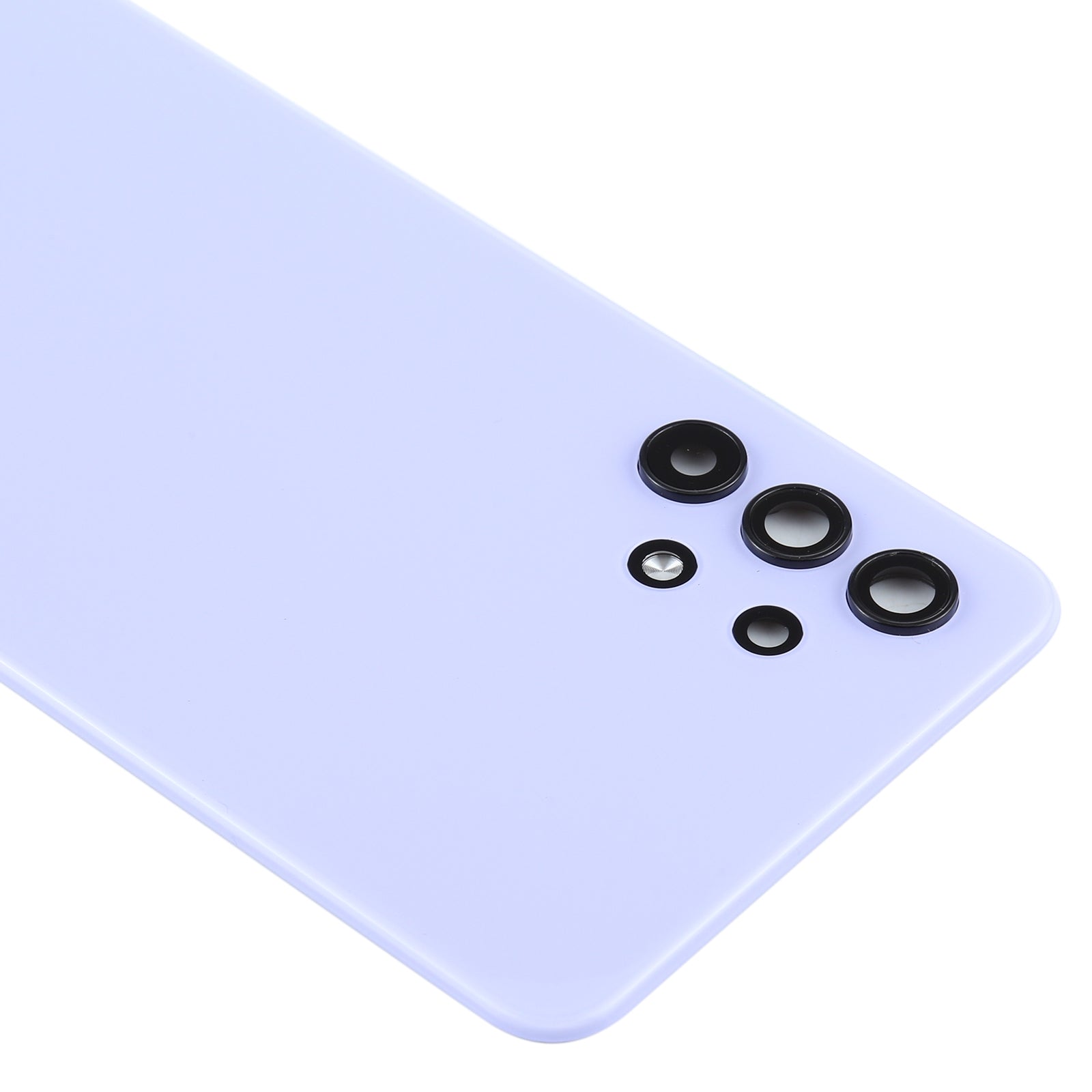 For Samsung Galaxy A32 5G Battery Back Cover with Camera Lens Frame (Purple)