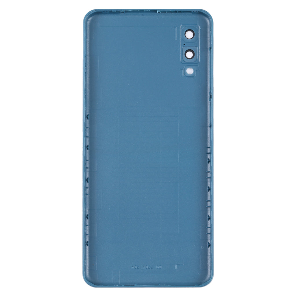 For Samsung Galaxy A02 Battery Back Cover with Camera Lens Frame (Blue)