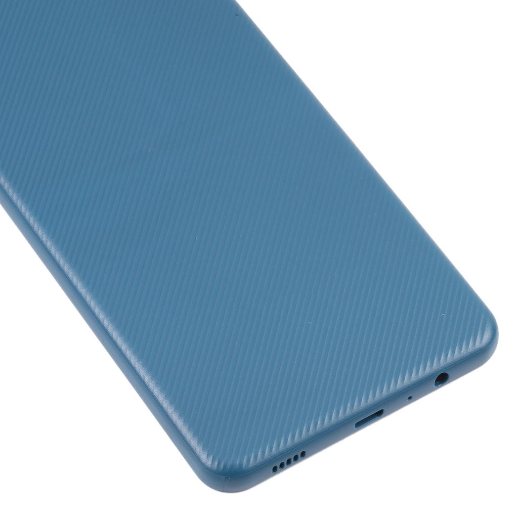 For Samsung Galaxy A02 Battery Back Cover with Camera Lens Frame (Blue)