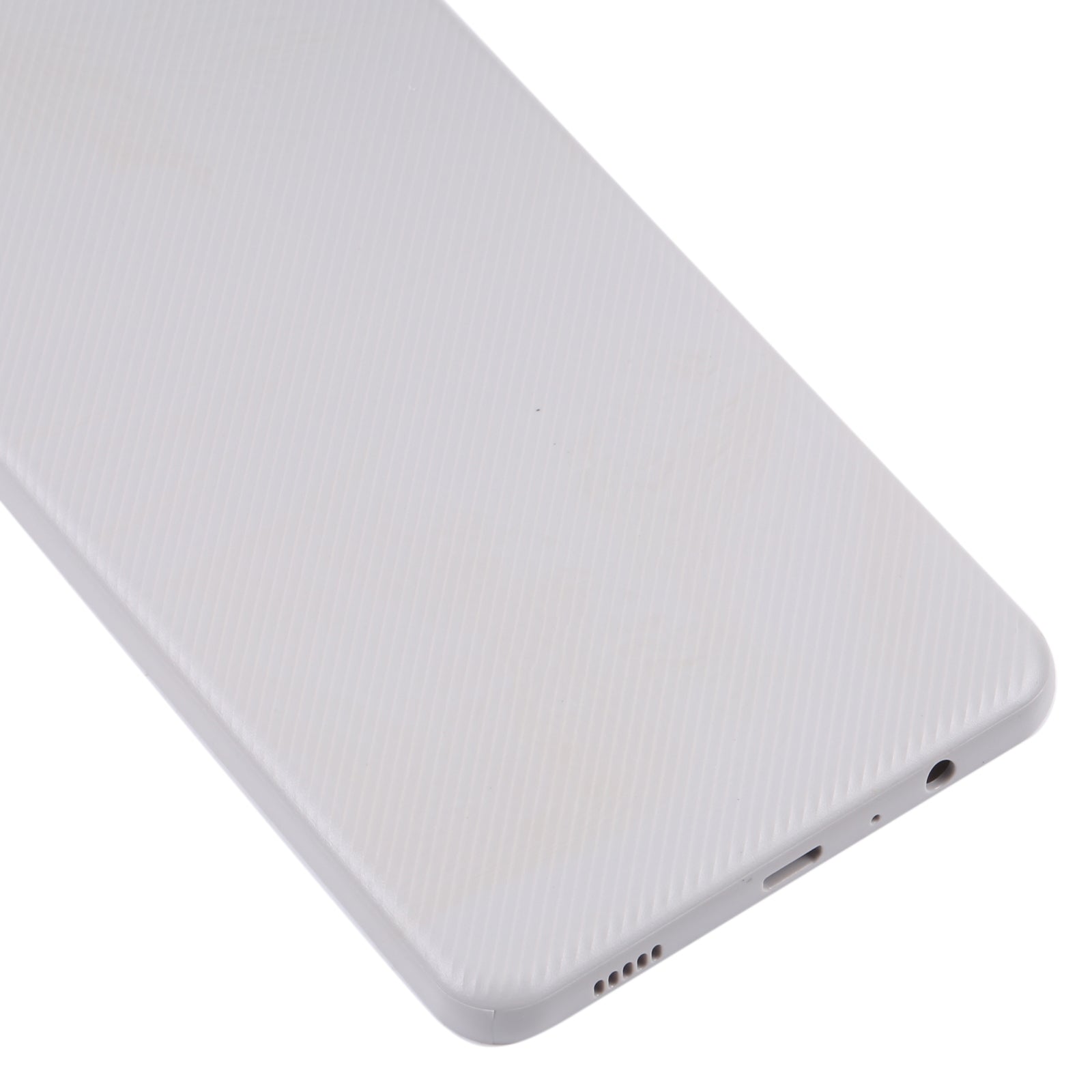 For Samsung Galaxy A02 Battery Back Cover with Camera Lens Frame (White)