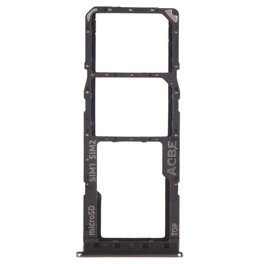 For Samsung Galaxy A32 SM-A325 SIM Card Tray + SIM Card Tray + Micro SD Card Tray (Black)