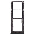 For Samsung Galaxy A32 SM-A325 SIM Card Tray + SIM Card Tray + Micro SD Card Tray (Black)