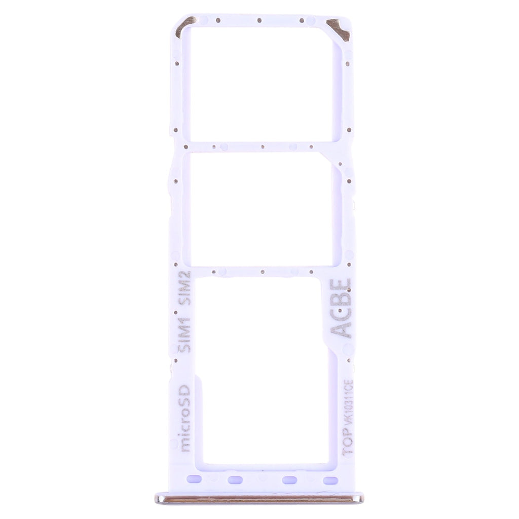 For Samsung Galaxy A32 SM-A325 SIM Card Tray + SIM Card Tray + Micro SD Card Tray (Purple)