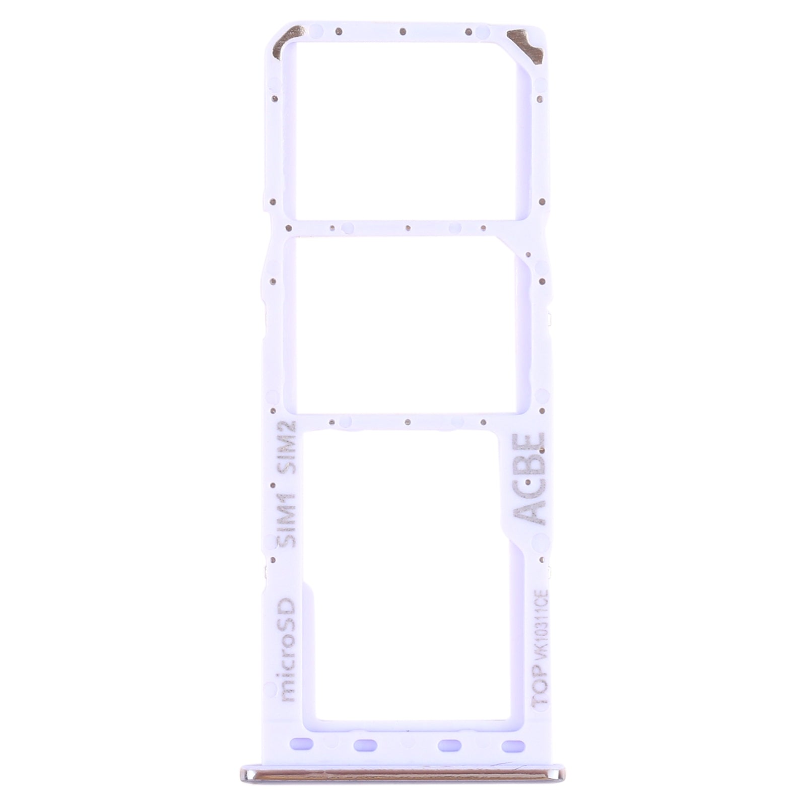 For Samsung Galaxy A32 SM-A325 SIM Card Tray + SIM Card Tray + Micro SD Card Tray (Purple)