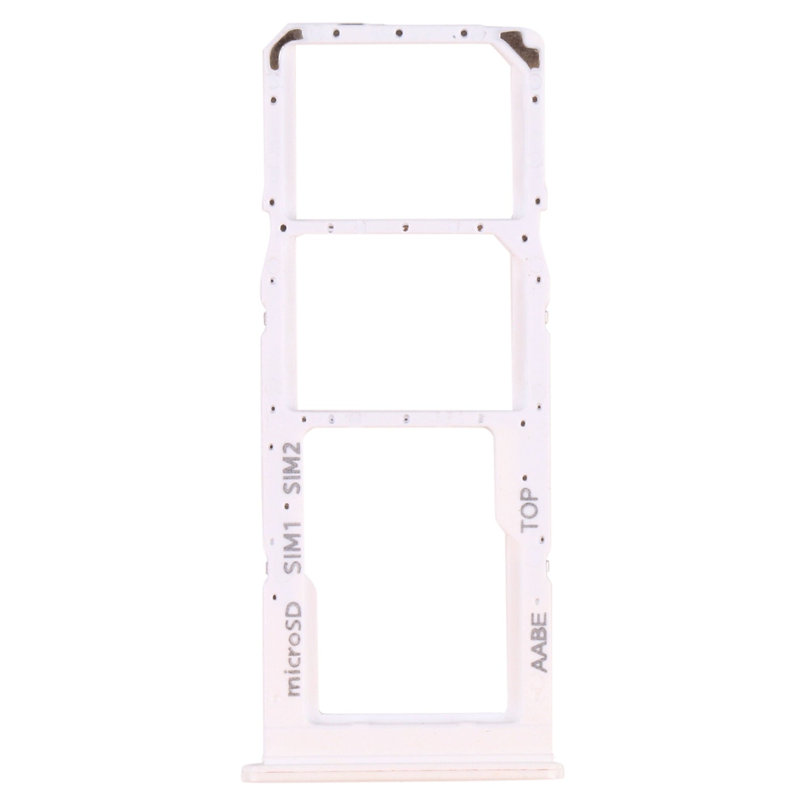 For Samsung Galaxy A12 SM-A125 SIM Card Tray + SIM Card Tray + Micro SD Card Tray (White)
