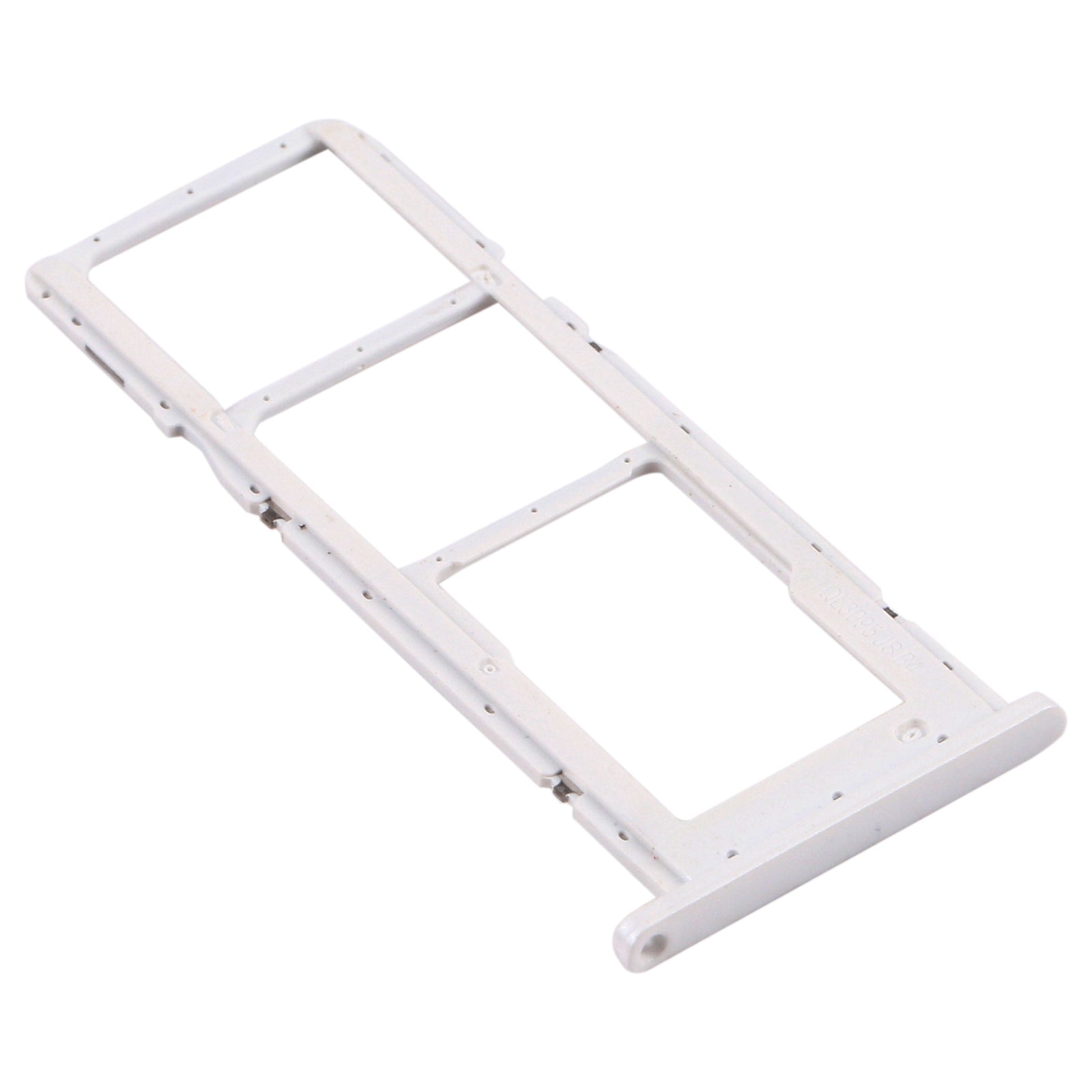 For Samsung Galaxy A02s SM-A025 SIM Card Tray + SIM Card Tray + Micro SD Card Tray (White)