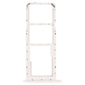 For Samsung Galaxy A02s SM-A025 SIM Card Tray + SIM Card Tray + Micro SD Card Tray (White)