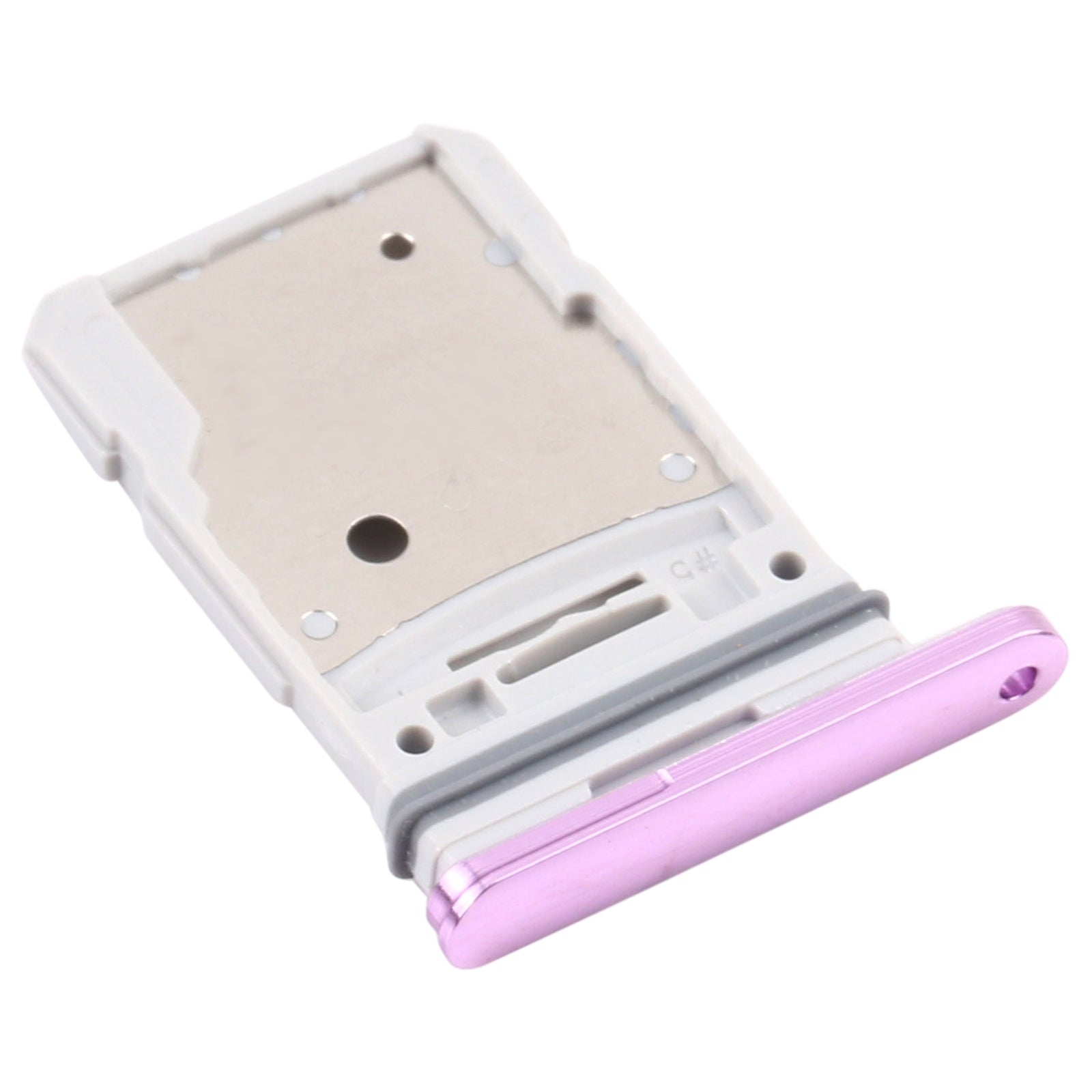 For Samsung Galaxy S20 FE 5G SM-G781B SIM Card Tray + Micro SD Card Tray (Purple)