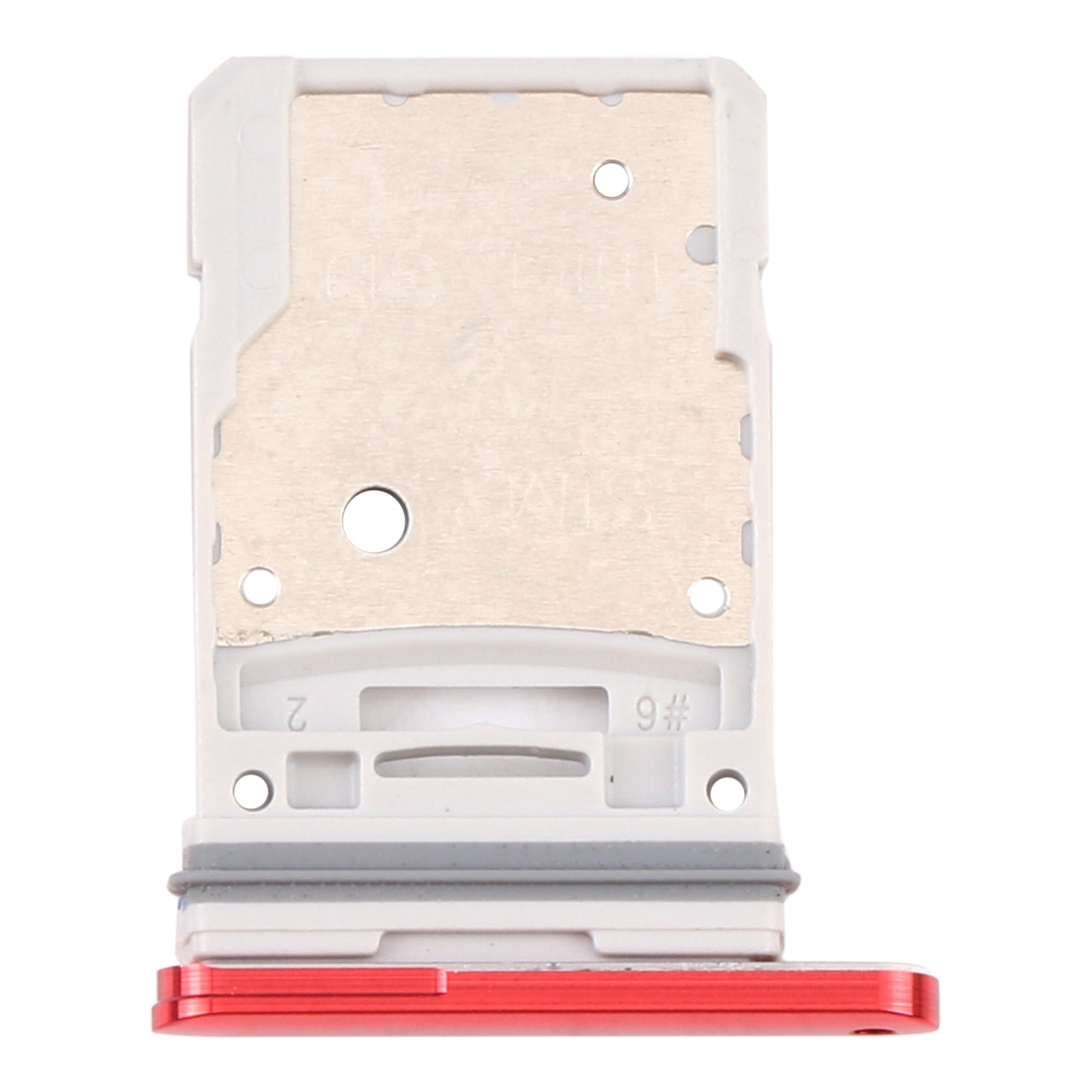 For Samsung Galaxy S20 FE 5G SM-G781B SIM Card Tray + Micro SD Card Tray (Red)