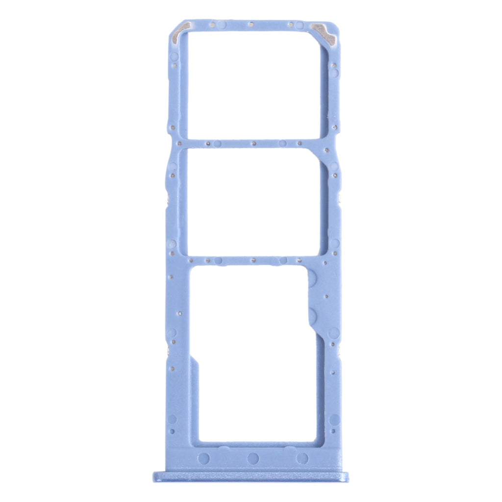 For Samsung Galaxy M12 SM-M127 SIM Card Tray + SIM Card Tray + Micro SD Card Tray (Blue)