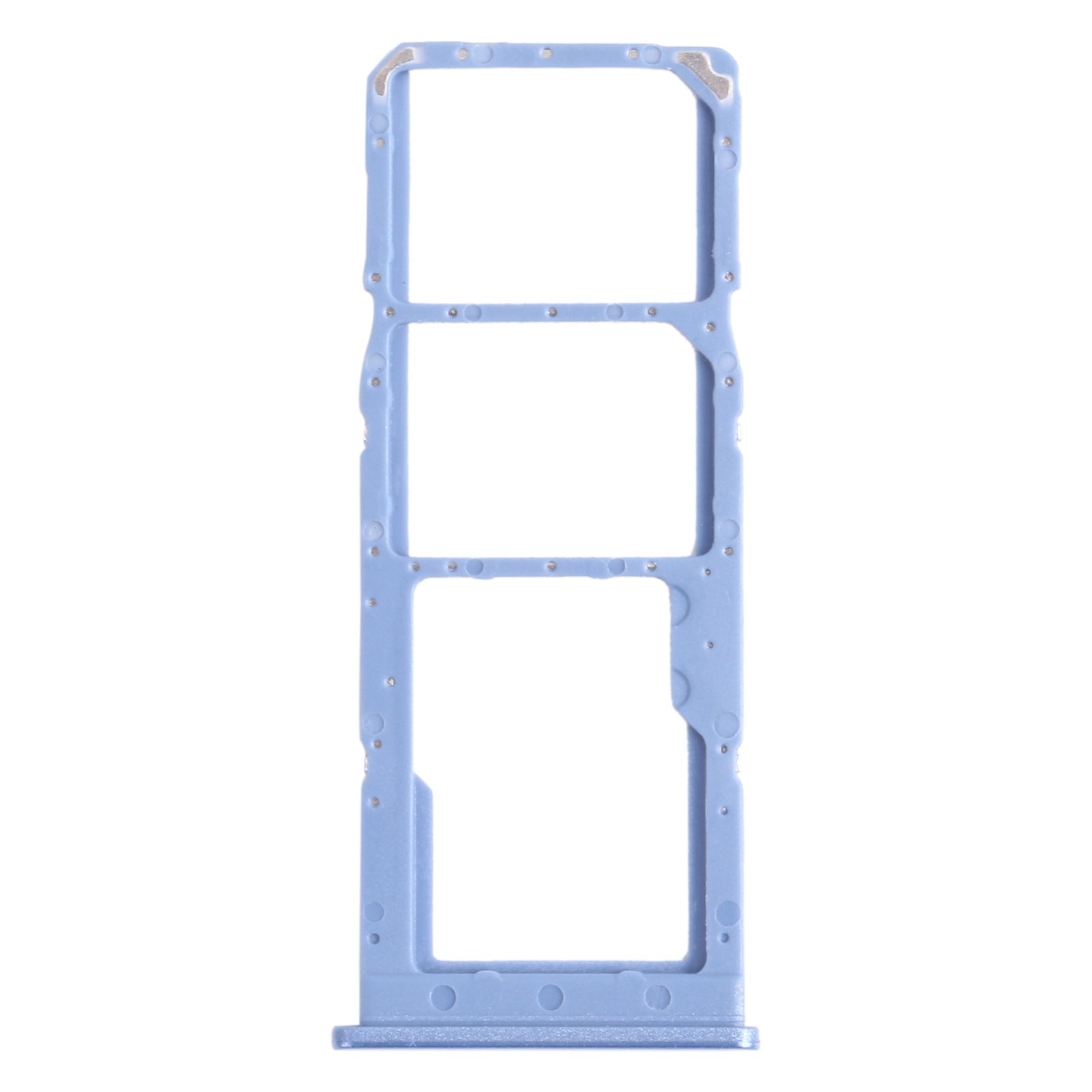 For Samsung Galaxy M12 SM-M127 SIM Card Tray + SIM Card Tray + Micro SD Card Tray (Blue)