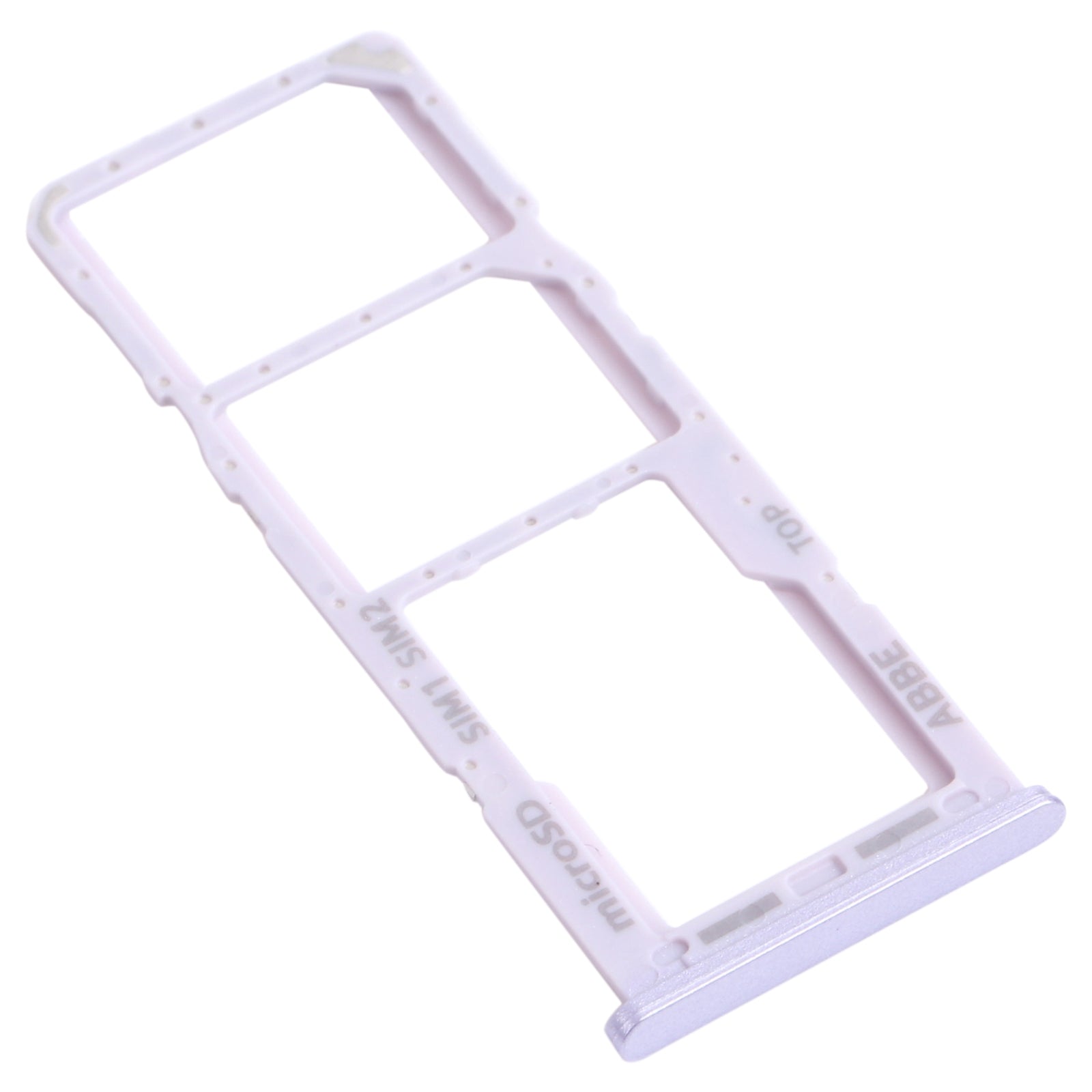 For Samsung Galaxy A22 SM-A225 SIM Card Tray + SIM Card Tray + Micro SD Card Tray (Purple)