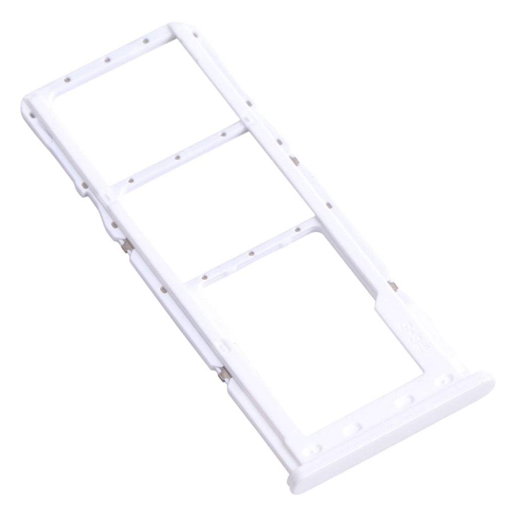 For Samsung Galaxy A22 SM-A225 SIM Card Tray + SIM Card Tray + Micro SD Card Tray (Silver)