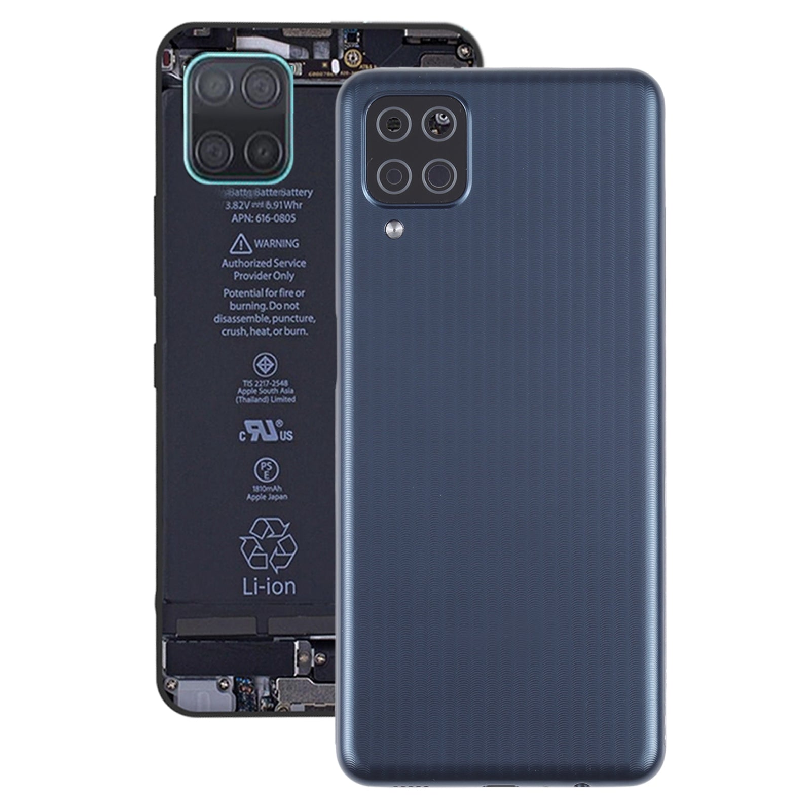 For Samsung Galaxy M12 SM-M127 Battery Back Cover (Black)