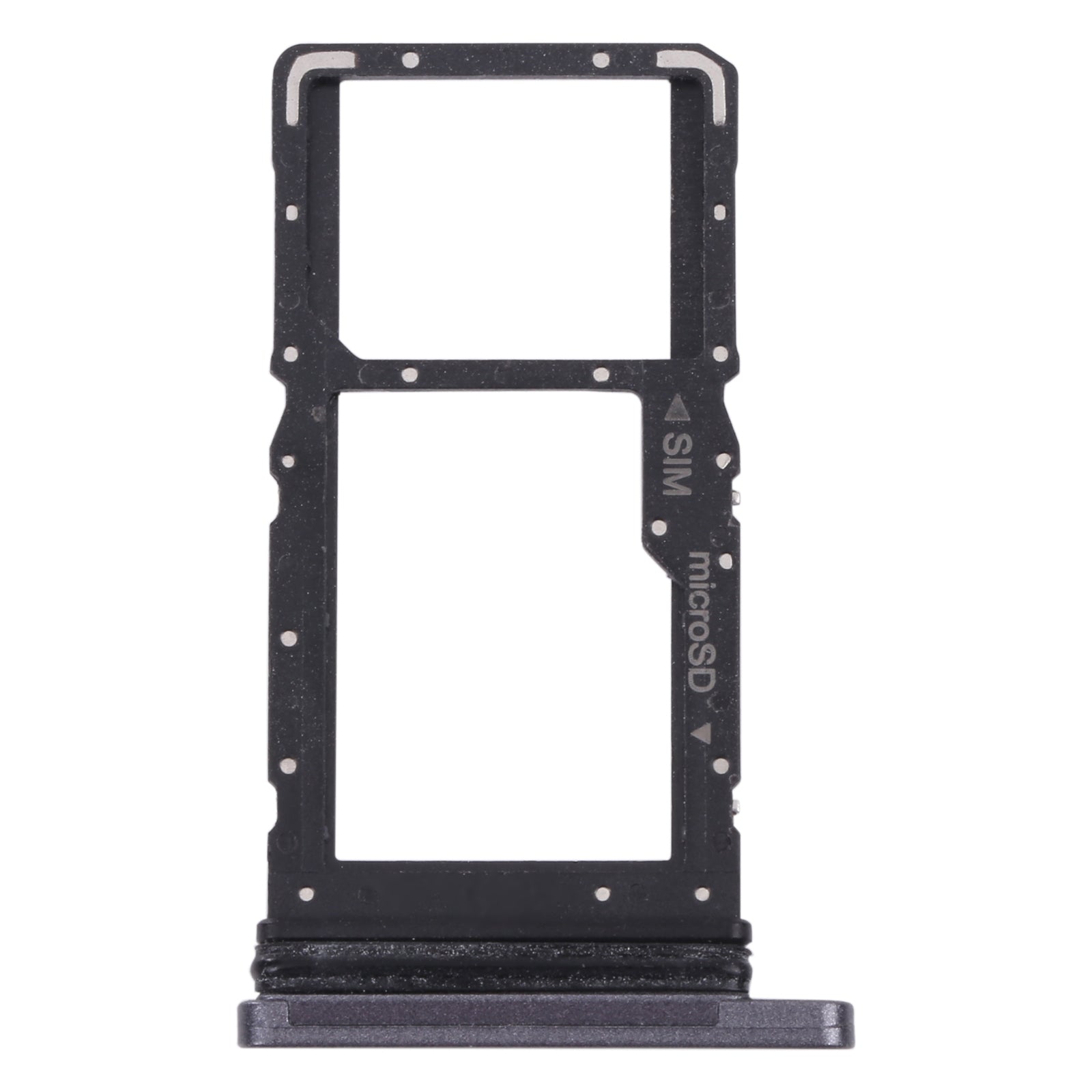 For Samsung Galaxy Tab A7 10.4 (2020) SM-T505 SIM Card Tray + Micro SD Card Tray (Black)