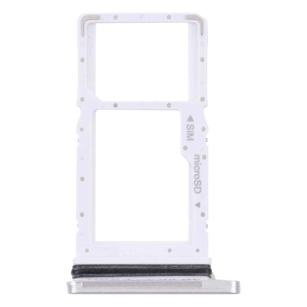 For Samsung Galaxy Tab A7 10.4 (2020) SM-T505 SIM Card Tray + Micro SD Card Tray (White)