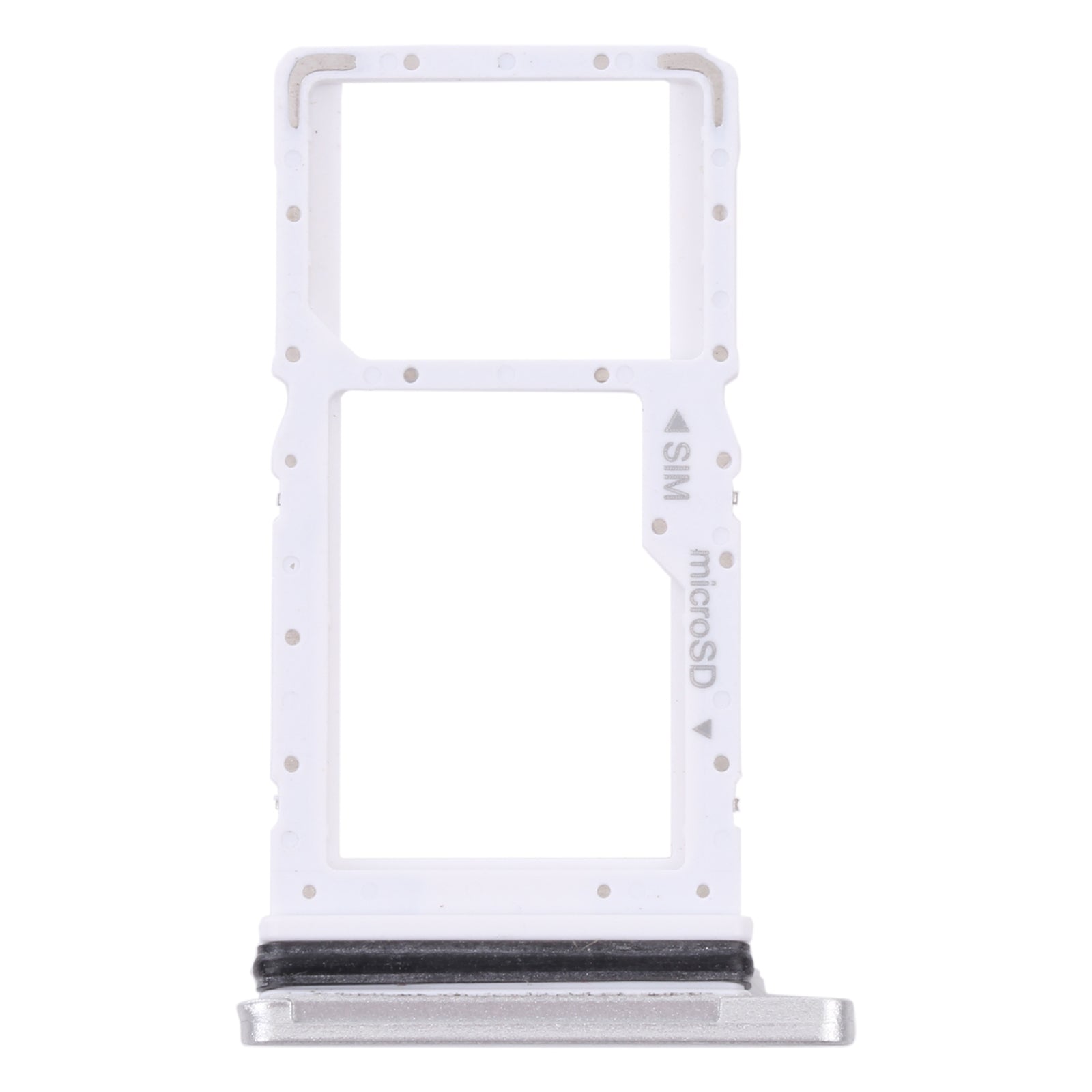 For Samsung Galaxy Tab A7 10.4 (2020) SM-T505 SIM Card Tray + Micro SD Card Tray (White)