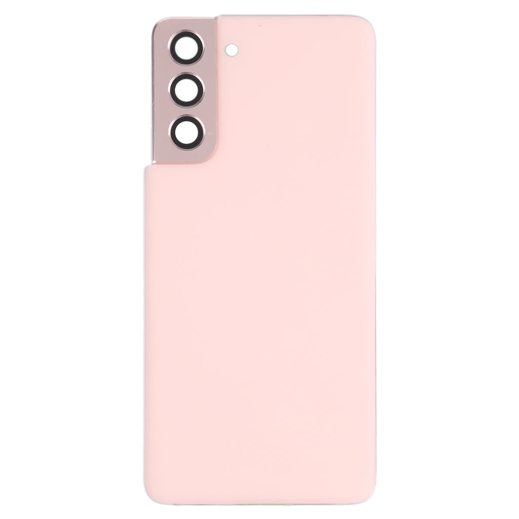 For Samsung Galaxy S21 5G Battery Back Cover with Camera Lens Frame (Pink)
