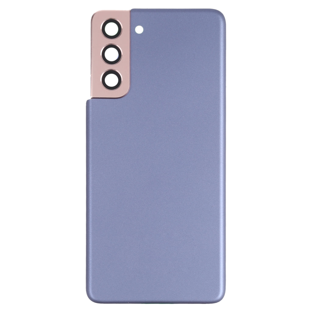 For Samsung Galaxy S21 5G Battery Back Cover with Camera Lens Frame (Purple)