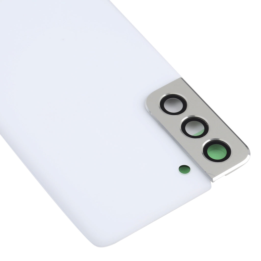 For Samsung Galaxy S21 5G Battery Back Cover with Camera Lens Frame (White)
