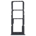 For Samsung Galaxy M12 SM-M127 SIM Card Tray + SIM Card Tray + Micro SD Card Tray (Black)