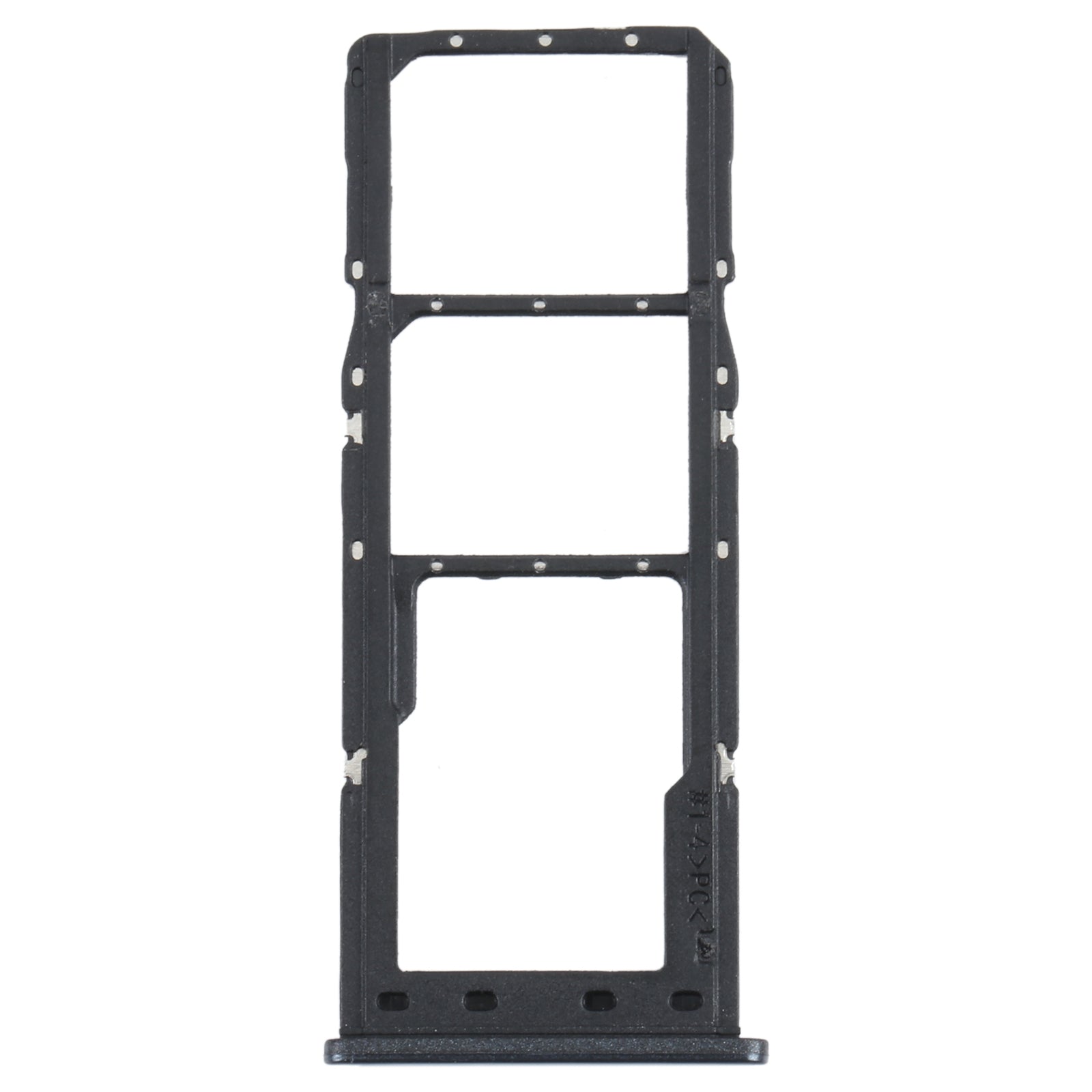 For Samsung Galaxy M12 SM-M127 SIM Card Tray + SIM Card Tray + Micro SD Card Tray (Black)