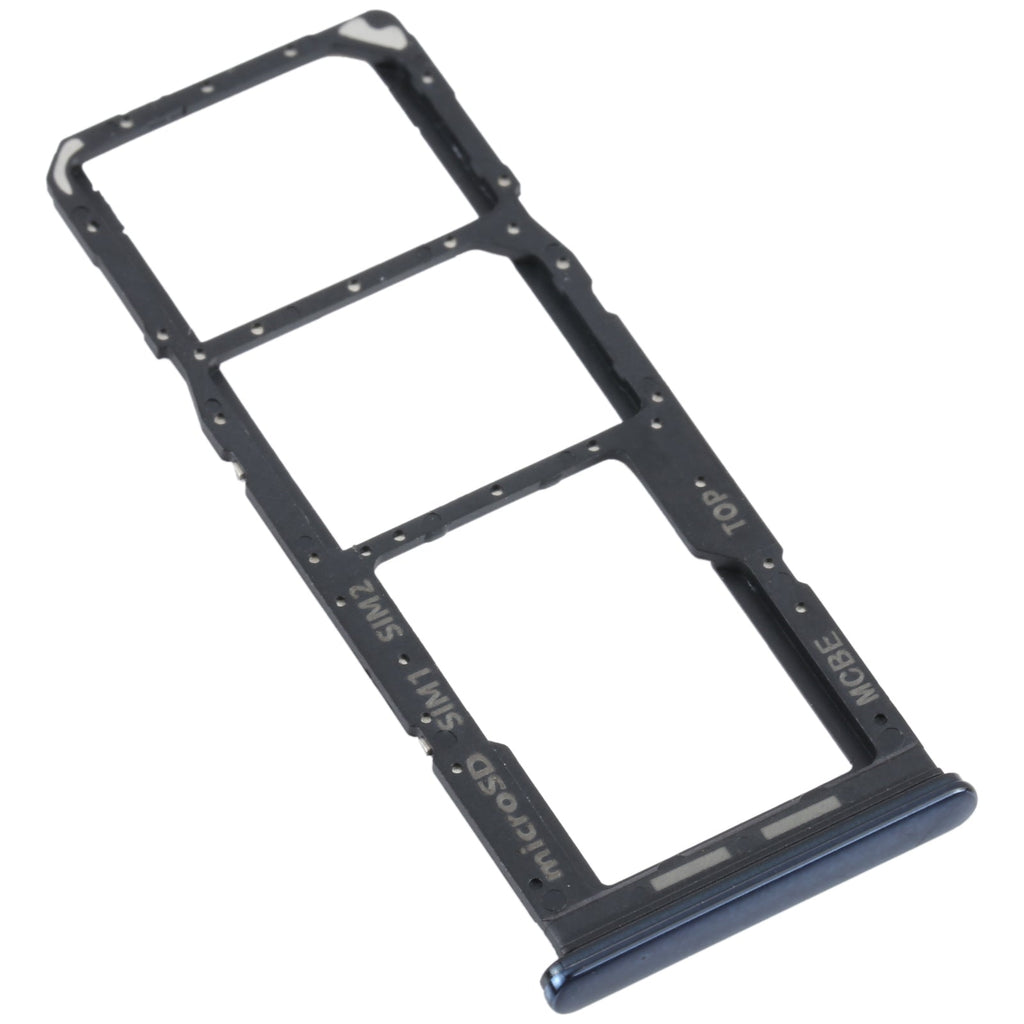 For Samsung Galaxy M32 SM-M325 SIM Card Tray + SIM Card Tray + Micro SD Card Tray (Black)