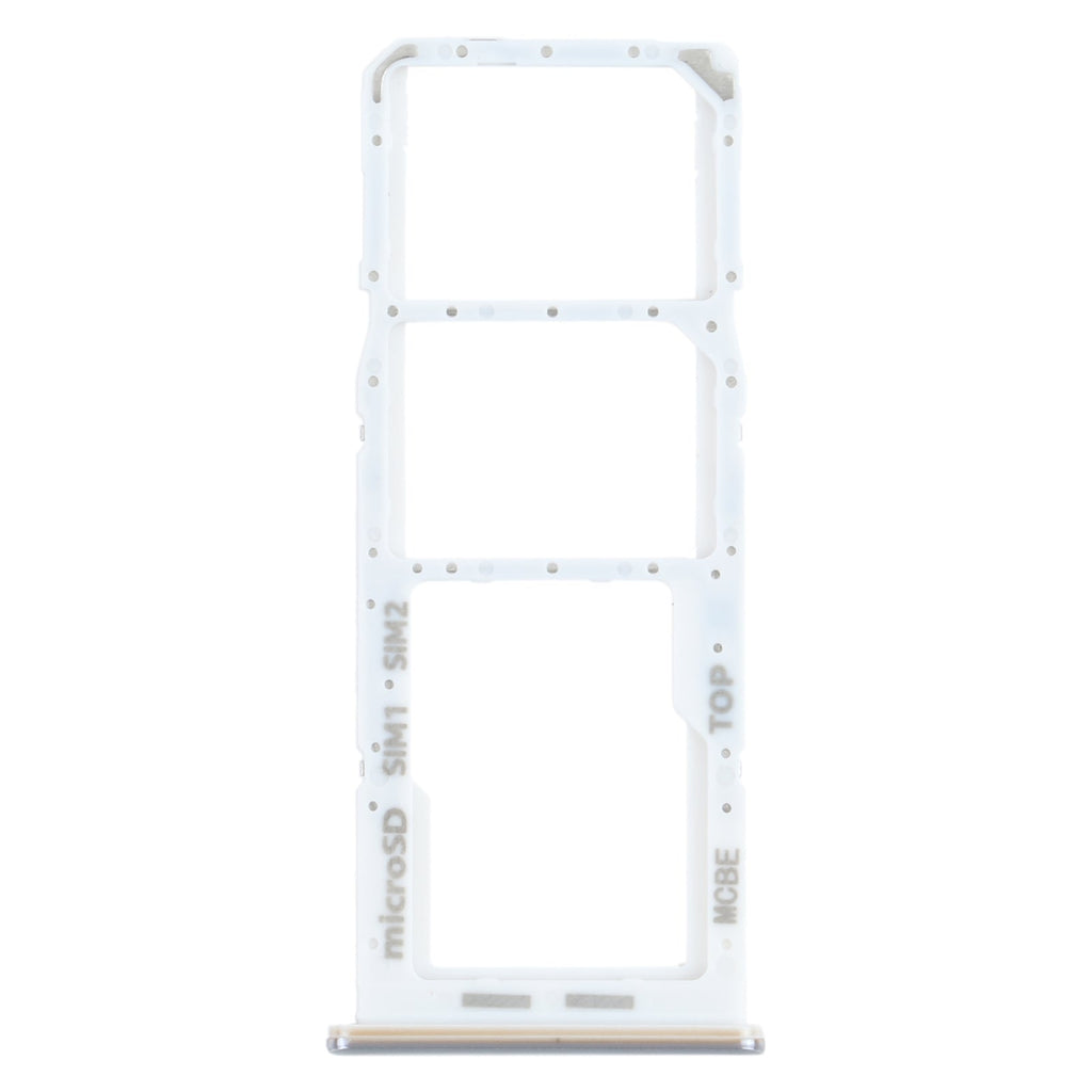 For Samsung Galaxy M32 SM-M325 SIM Card Tray + SIM Card Tray + Micro SD Card Tray (Silver)