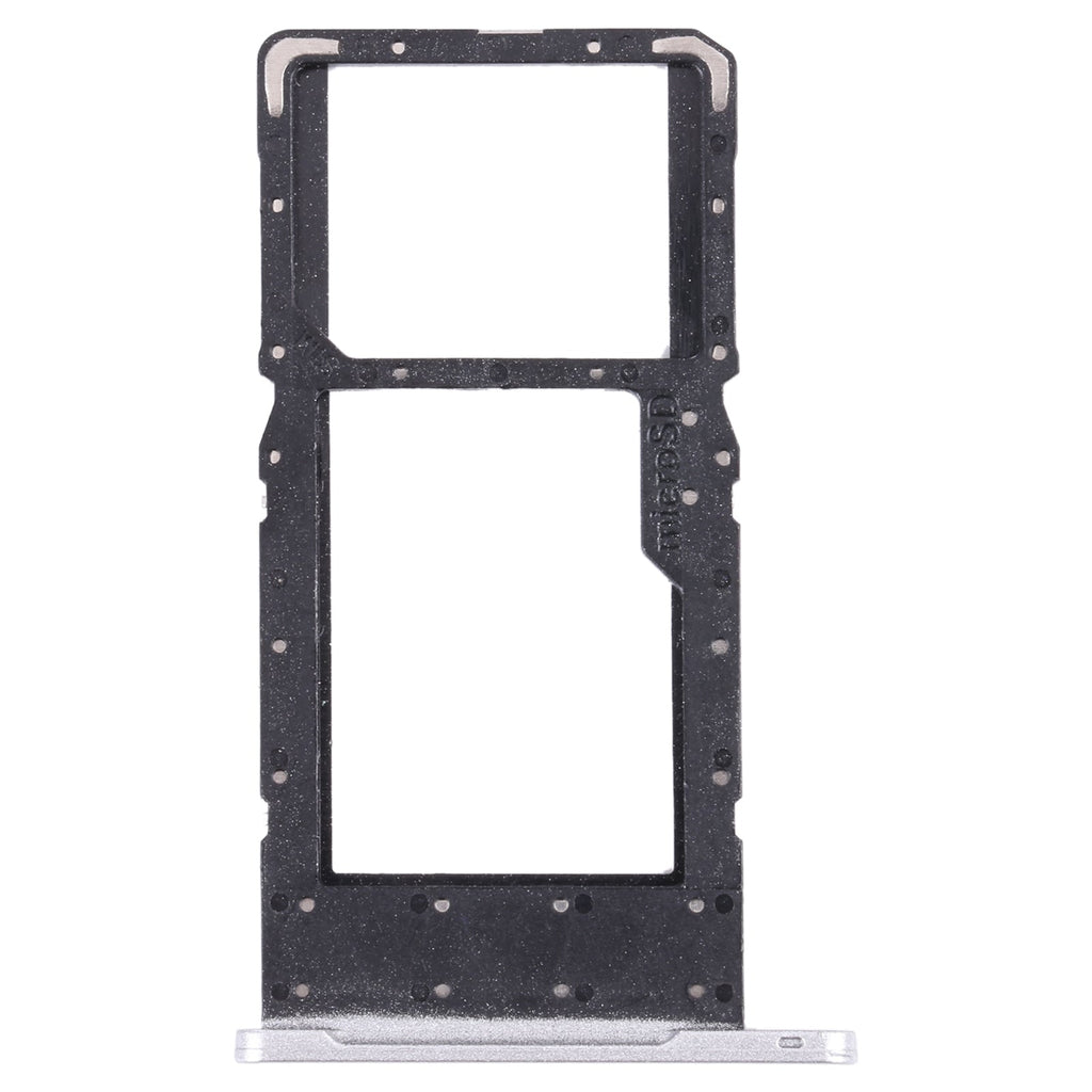 SIM Card Tray + Micro SD Card Tray for Samsung Galaxy Tab A7 Lite SM-T225 (Silver)