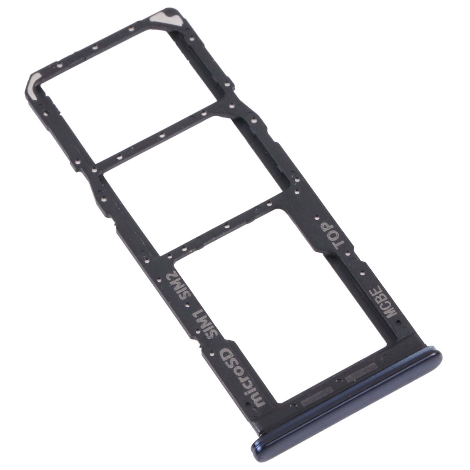 For Samsung Galaxy M32 5G SM-M326B Original SIM Card Tray + SIM Card Tray + Micro SD card tray (Black)
