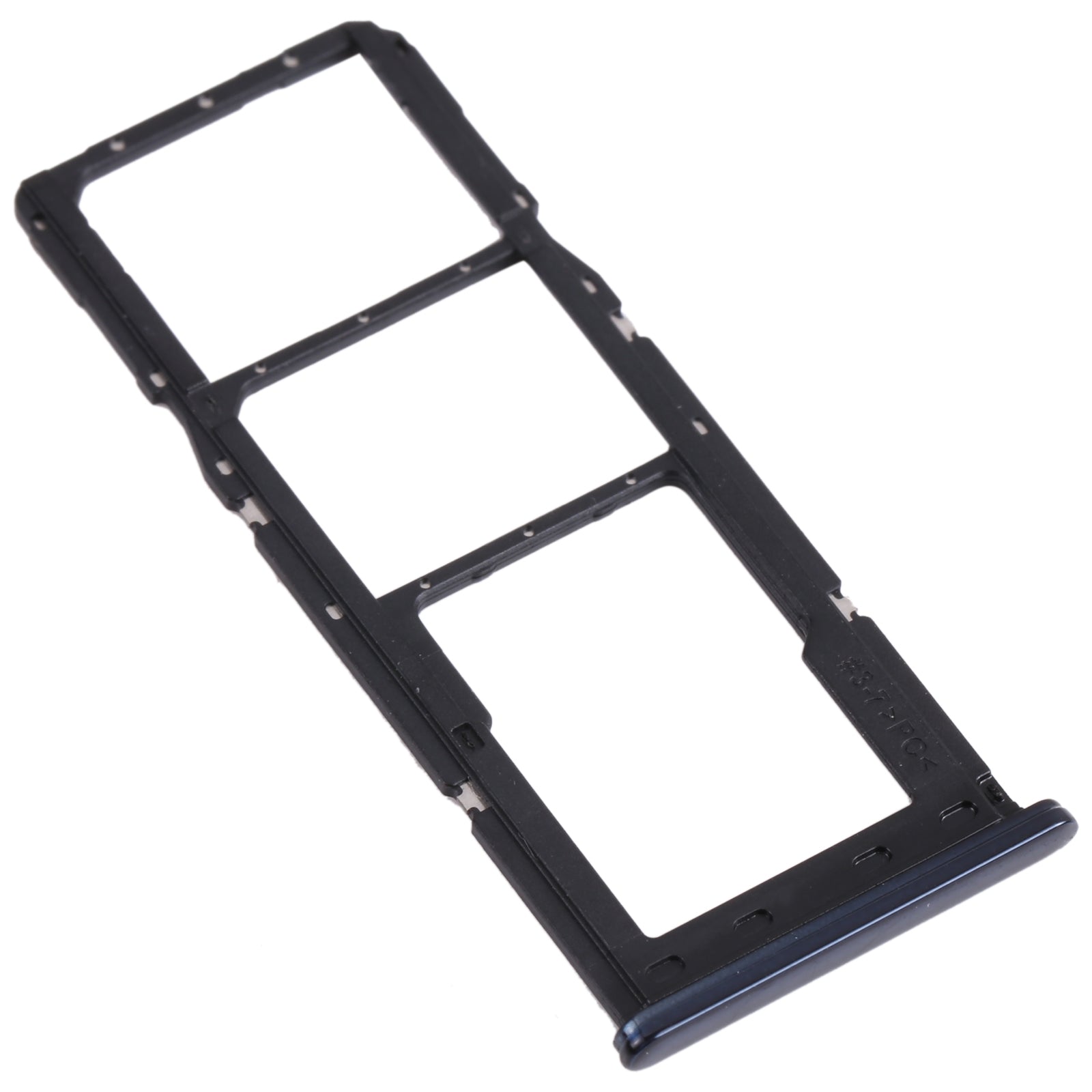 For Samsung Galaxy M32 5G SM-M326B Original SIM Card Tray + SIM Card Tray + Micro SD card tray (Black)