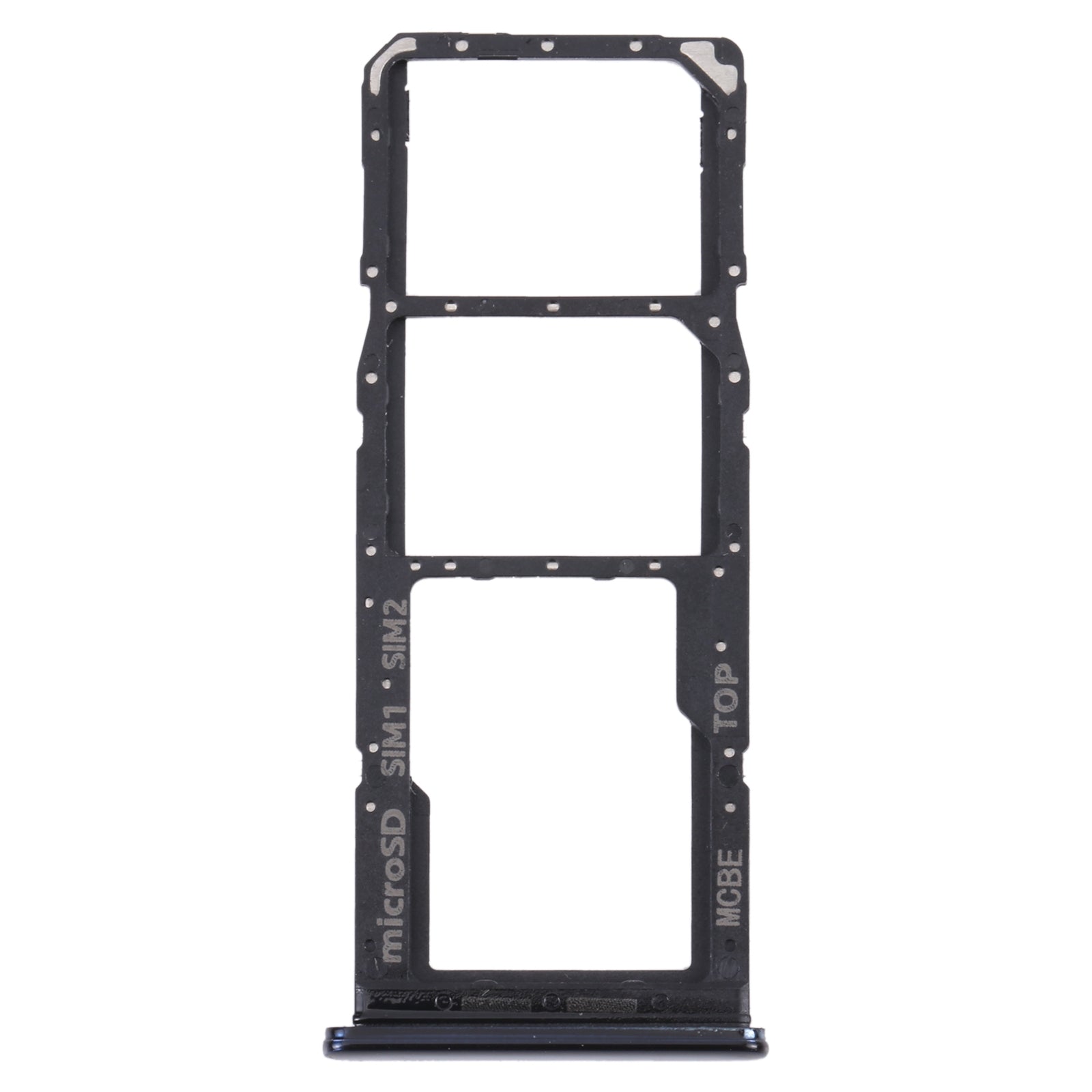 For Samsung Galaxy M32 5G SM-M326B Original SIM Card Tray + SIM Card Tray + Micro SD card tray (Black)