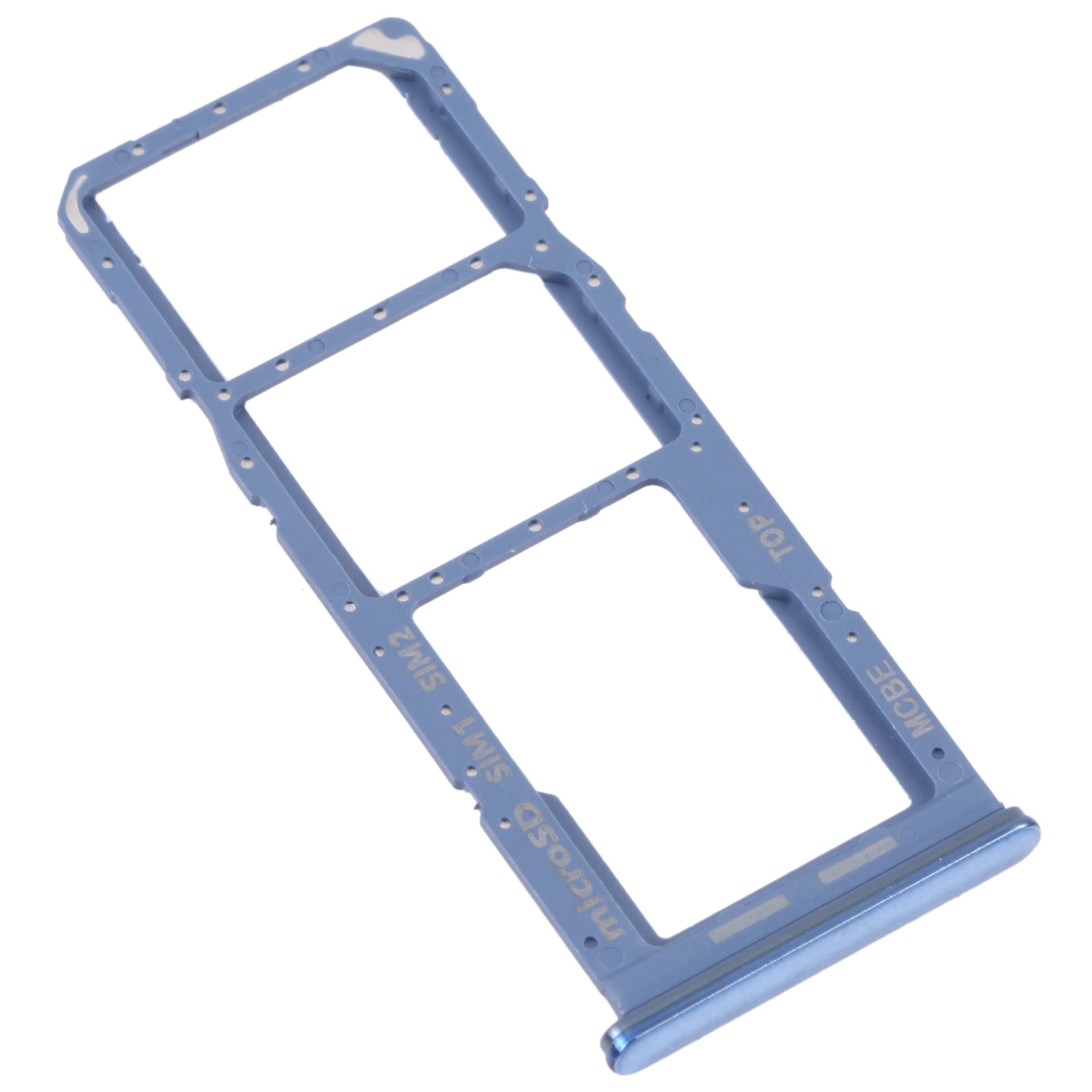 For Samsung Galaxy M32 5G SM-M326B Original SIM Card Tray + SIM Card Tray + Micro SD card tray (Blue)