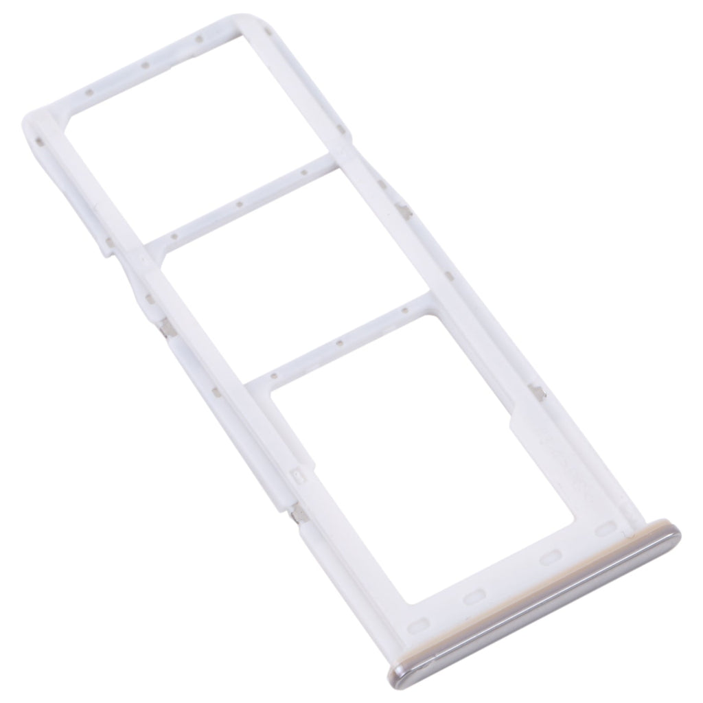 For Samsung Galaxy M32 5G SM-M326B Original SIM Card Tray + SIM Card Tray + Micro SD card tray (White)