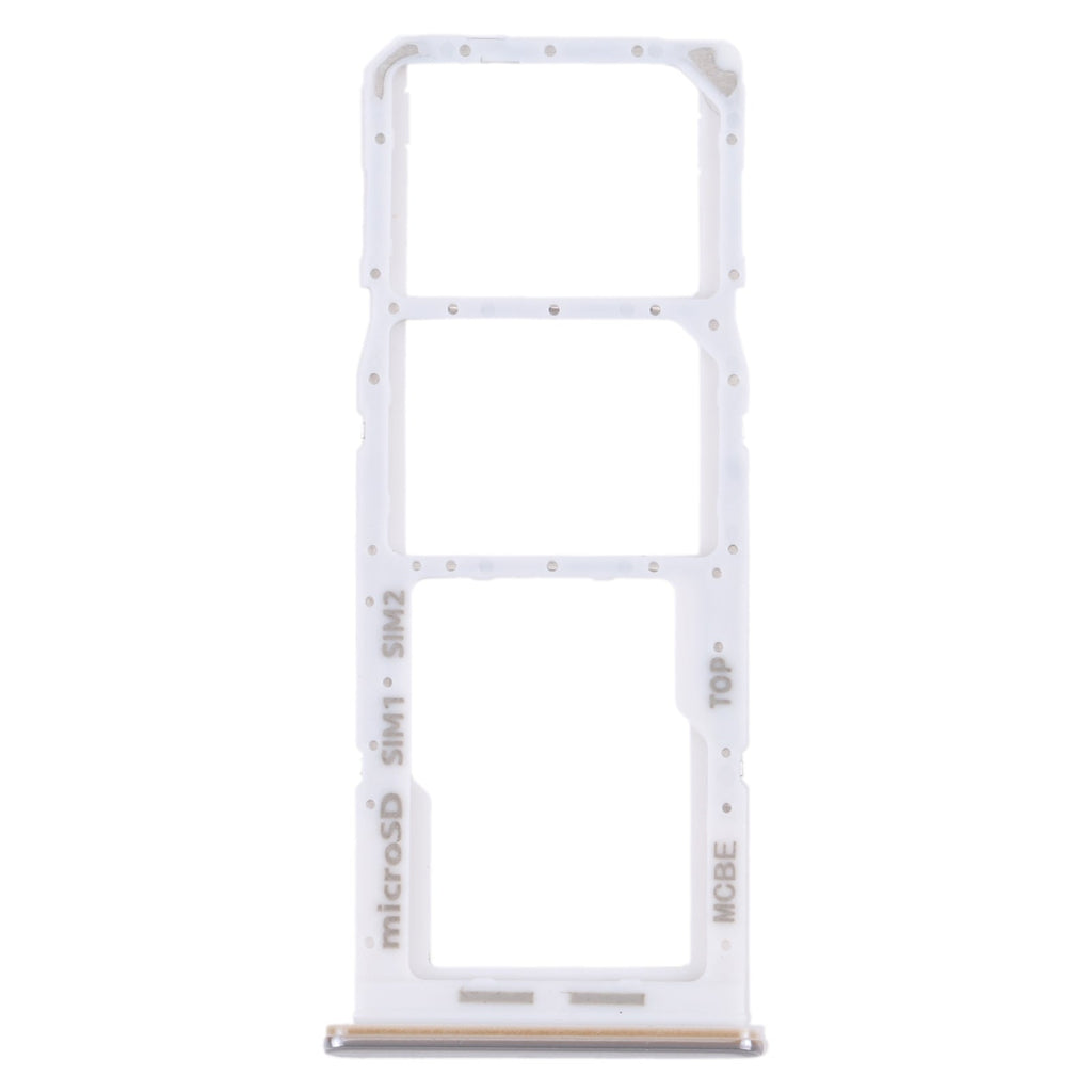 For Samsung Galaxy M32 5G SM-M326B Original SIM Card Tray + SIM Card Tray + Micro SD card tray (White)