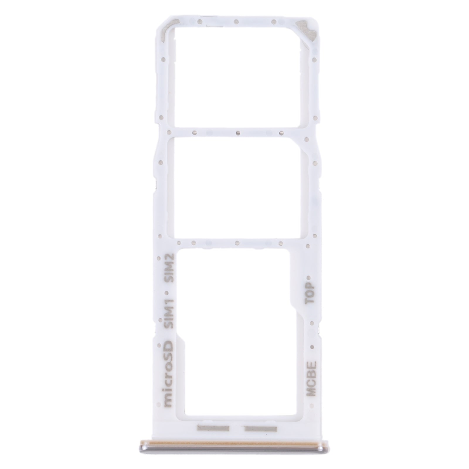 For Samsung Galaxy M32 5G SM-M326B Original SIM Card Tray + SIM Card Tray + Micro SD card tray (White)