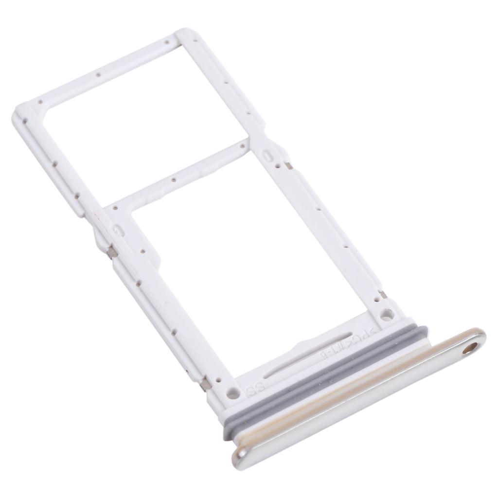 For Samsung Galaxy A73 5G SM-A736B Original SIM Card Tray + SIM Card Tray / Micro SD Card Tray (White)