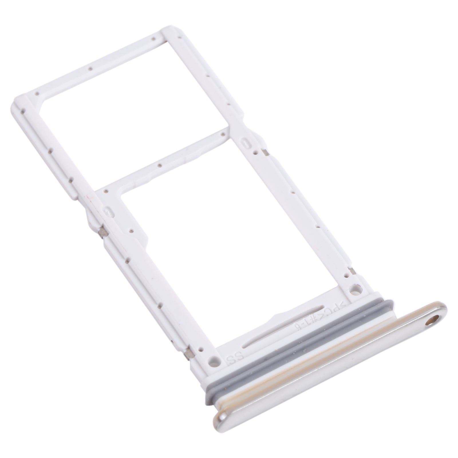 For Samsung Galaxy A73 5G SM-A736B Original SIM Card Tray + SIM Card Tray / Micro SD Card Tray (White)