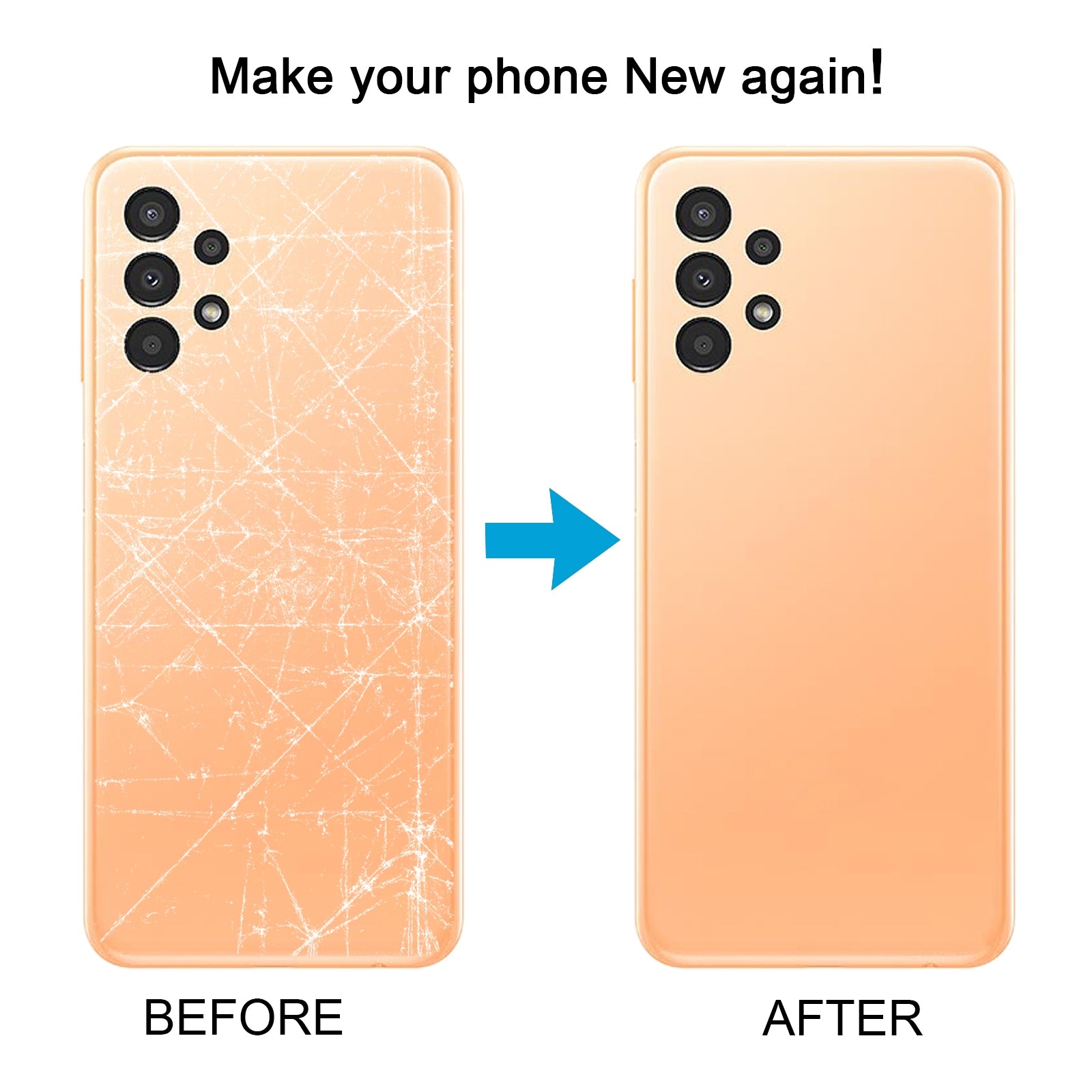 For Samsung Galaxy A13 SM-A135 Battery Back Cover(Pink)