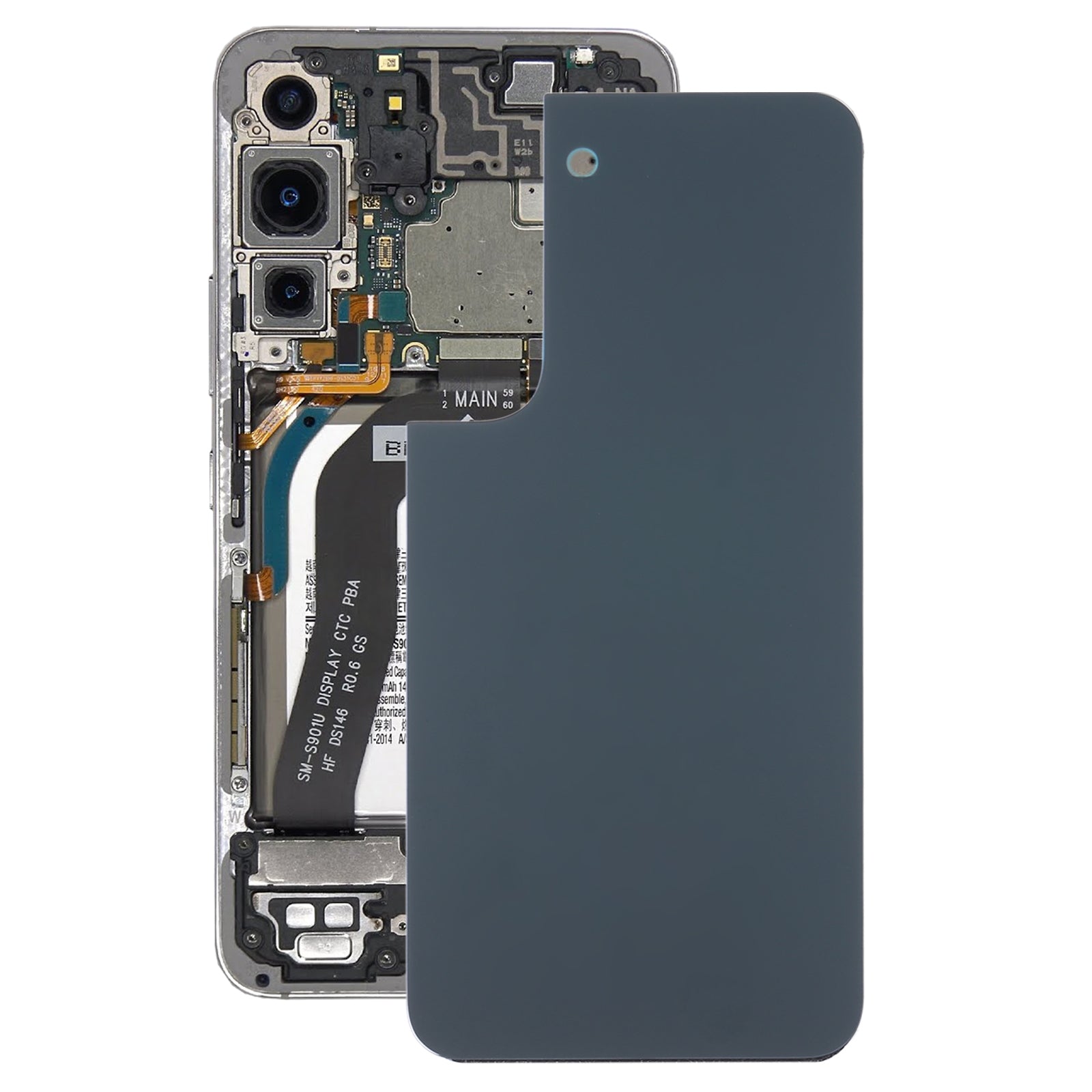 For Samsung Galaxy S22 Battery Back Cover (Green)