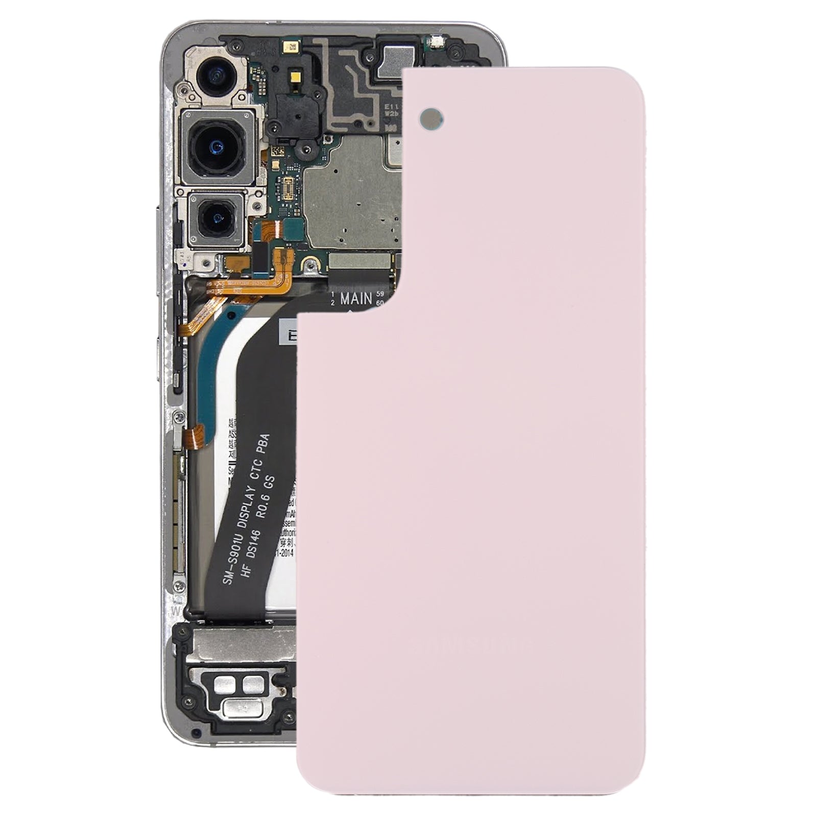 For Samsung Galaxy S22 Battery Back Cover (Gold)