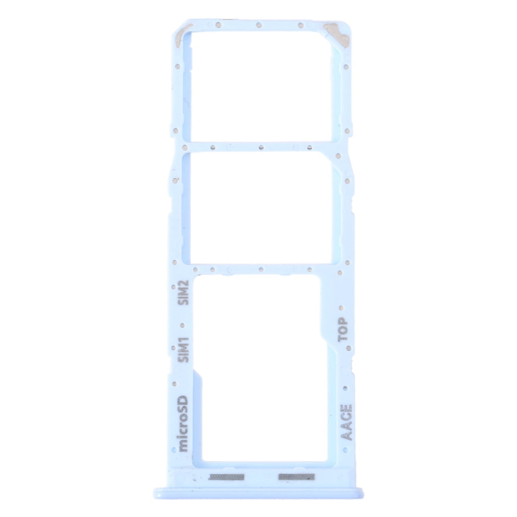 For Samsung Galaxy A13 SM-A135 Original SIM Card Tray + SIM Card Tray + Micro SD Card Tray (Blue)