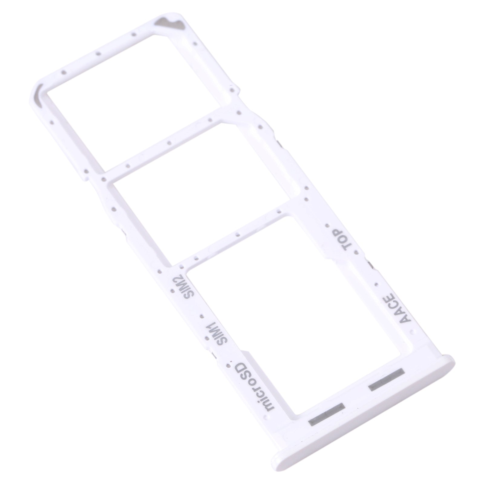 For Samsung Galaxy A13 SM-A135 Original SIM Card Tray + SIM Card Tray + Micro SD Card Tray (White)