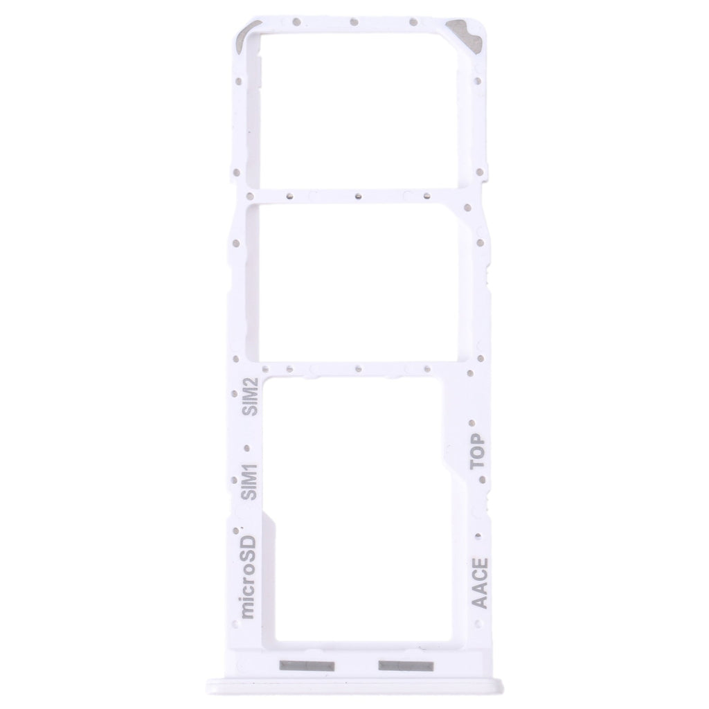 For Samsung Galaxy A13 SM-A135 Original SIM Card Tray + SIM Card Tray + Micro SD Card Tray (White)