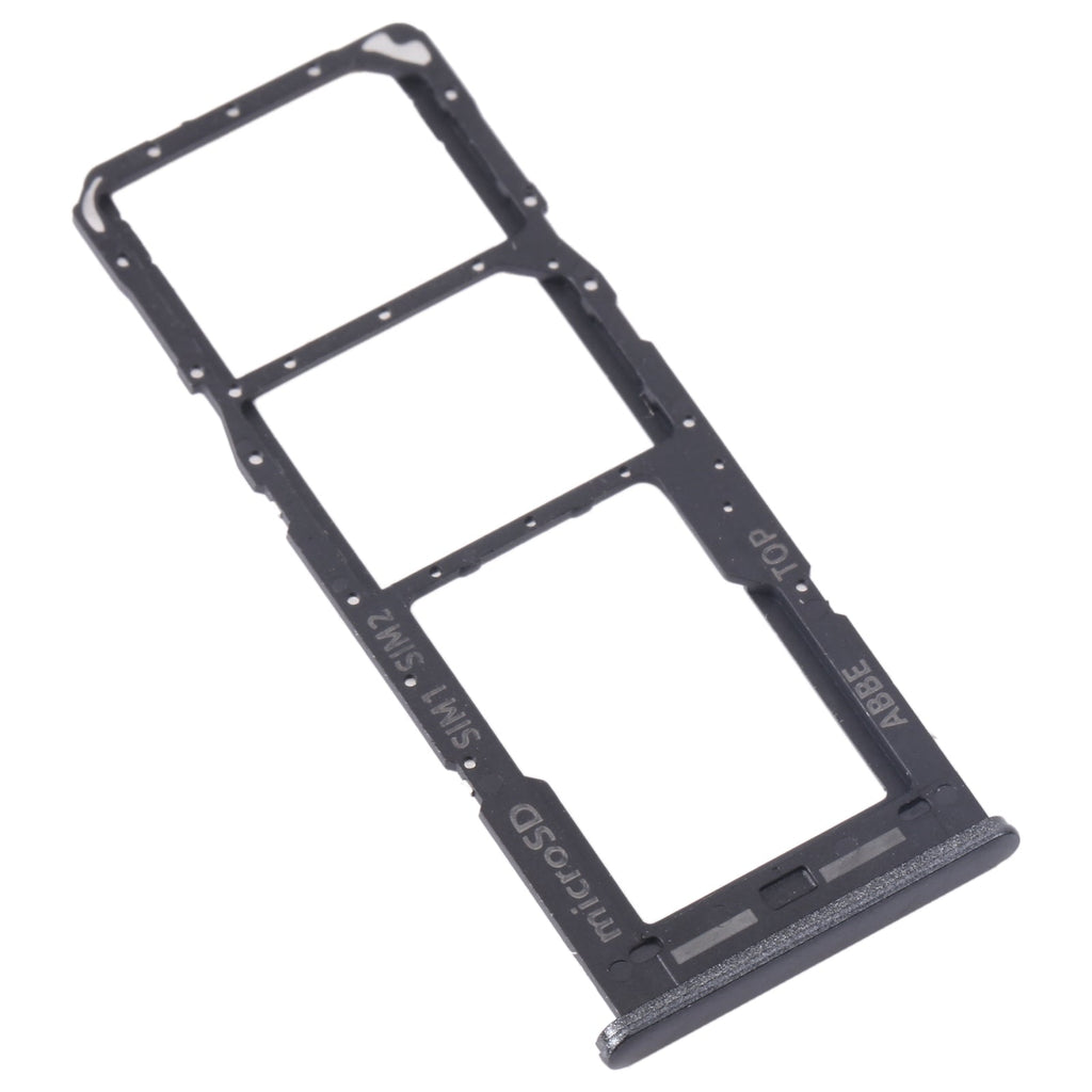 For Samsung Galaxy M23 SM-M236B Original SIM Card Tray + SIM Card Tray + Micro SD Card Tray (Black)